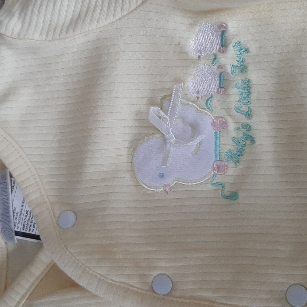 Baby outfits summer 3 to 6 month yellow pink baby girl clothes. - Picture 6 of 7